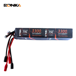 BONKA 3300mAh 75C 12S LiPo Battery for RC Helicopter
